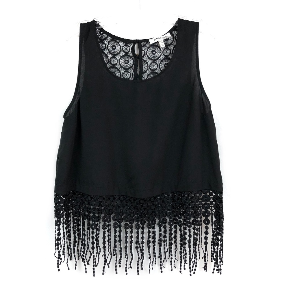 Monteau crop top style tassel boho